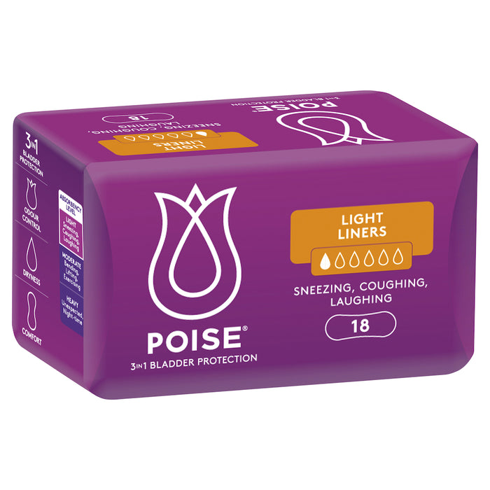 Poise Panty Liners Light 18