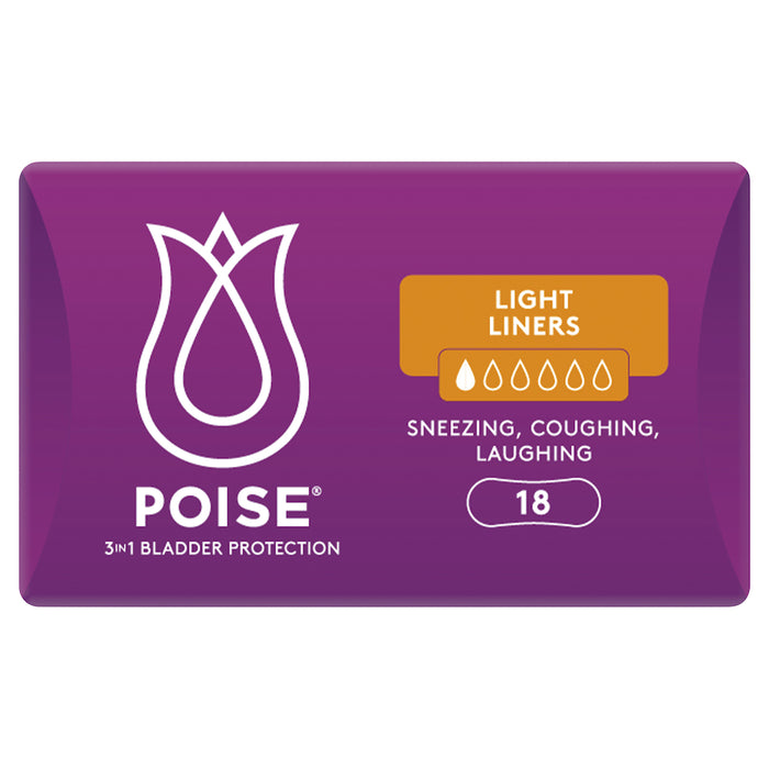 Poise Panty Liners Light 18