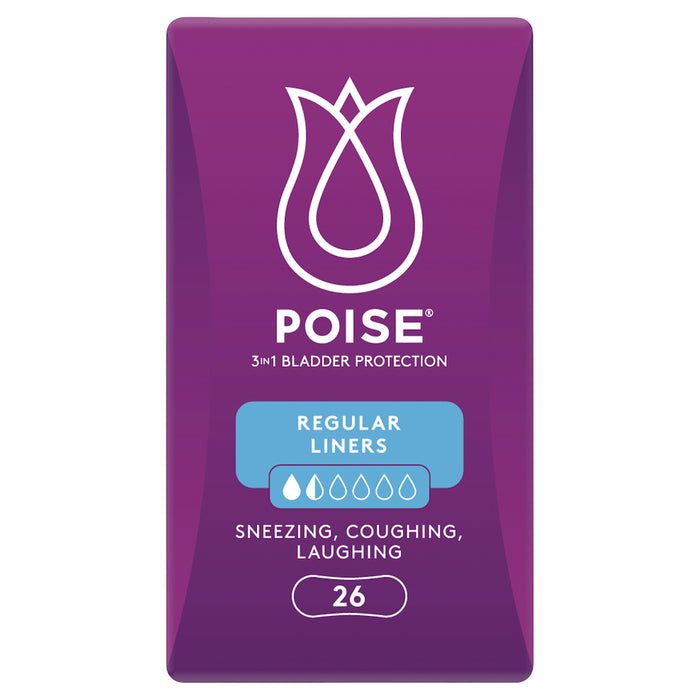 Poise Panty Liners Regular 26