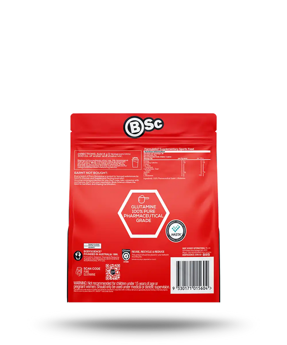 BSC Pure Glutamine Natural Flavour 120g.