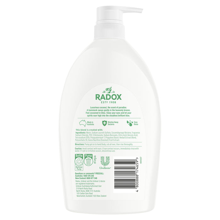 Radox Coconut Rush Shower Gel 1 Litre