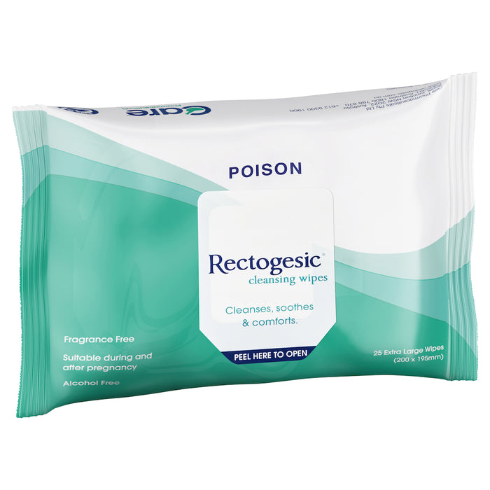 Rectogesic Cleansing Wipes 25