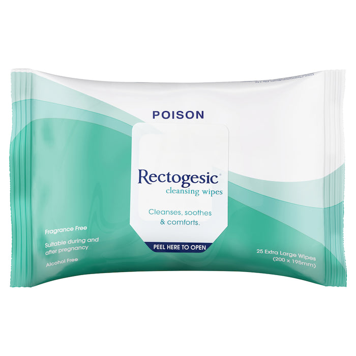 Rectogesic Cleansing Wipes 25