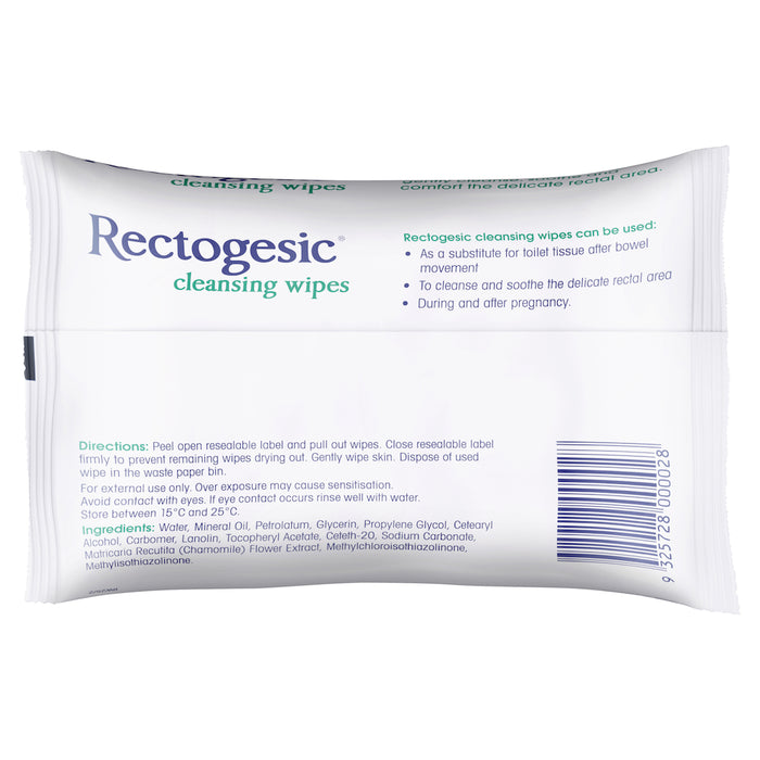 Rectogesic Cleansing Wipes 25