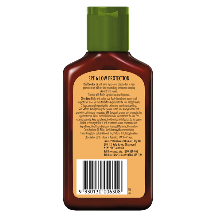 Reef Deep Sun Tan Oil Coconut SPF6 125ml