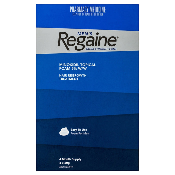 Regaine Men Foam Extra Strength 4 Months 4 x 60g