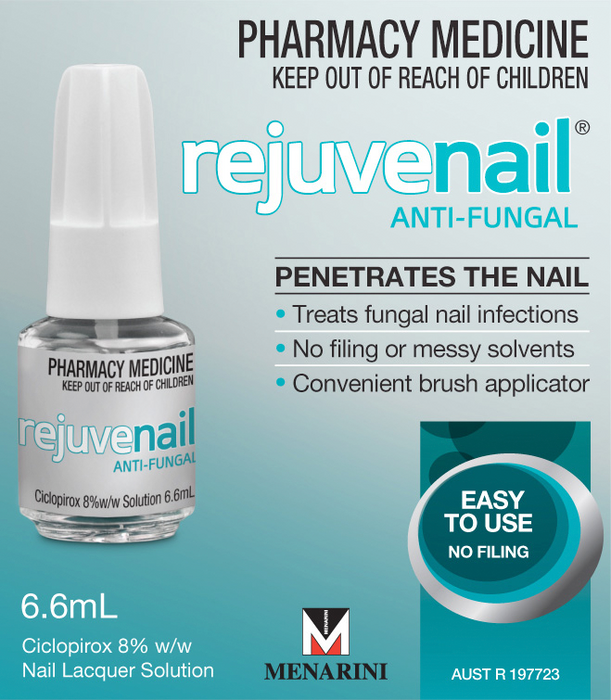 Rejuvenail Antifungal Nail Lacquer Bottle 6.6ml