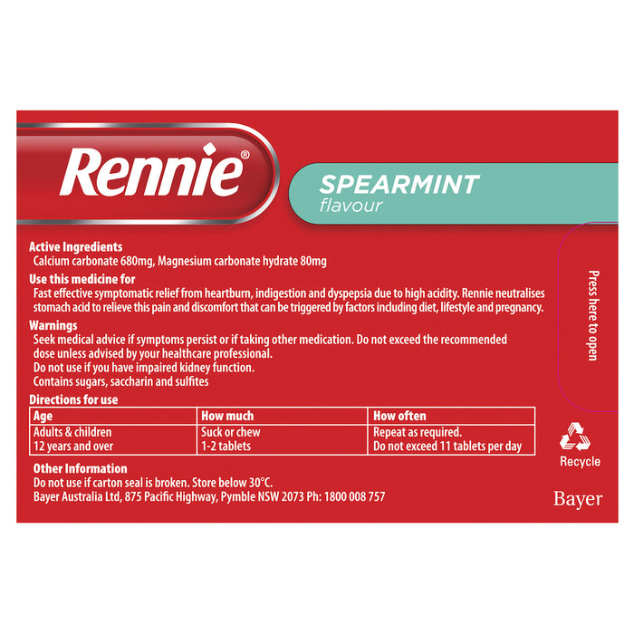 Rennie Tablets 96