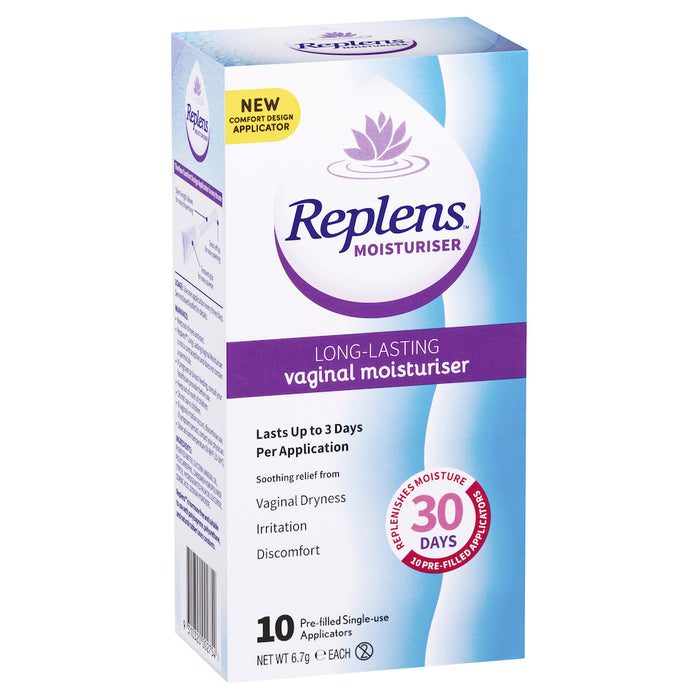 Replens Vaginal Moisturiser Applicators 10 Pack