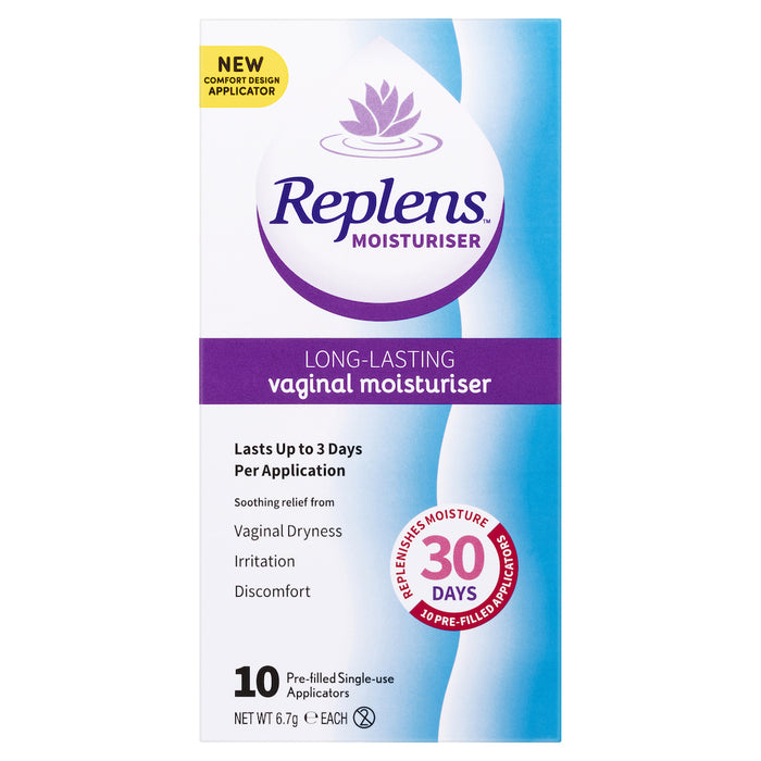 Replens Vaginal Moisturiser Applicators 10 Pack