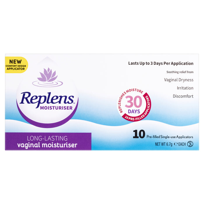 Replens Vaginal Moisturiser Applicators 10 Pack