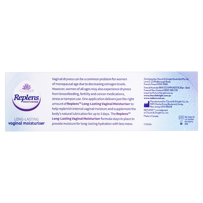 Replens Vaginal Moisturiser Applicators 10 Pack