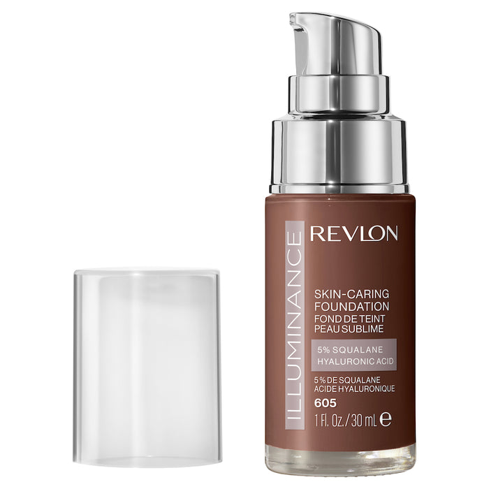 Revlon Illuminance Skin Caring Liquid Foundation 605 Rich Mahogany