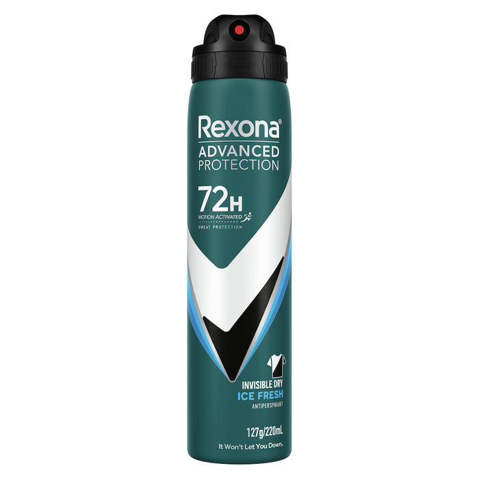 Rexona Men Antiperspirant Deodorant Aerosol Ice Fresh 220ml