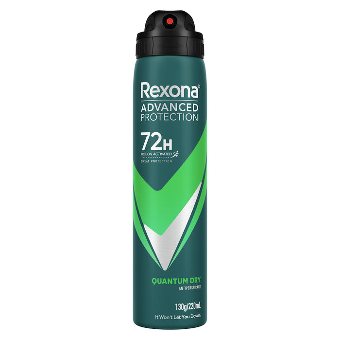 Rexona Men Antiperspirant Deodorant Aerosol Quantum  Dry 220ml