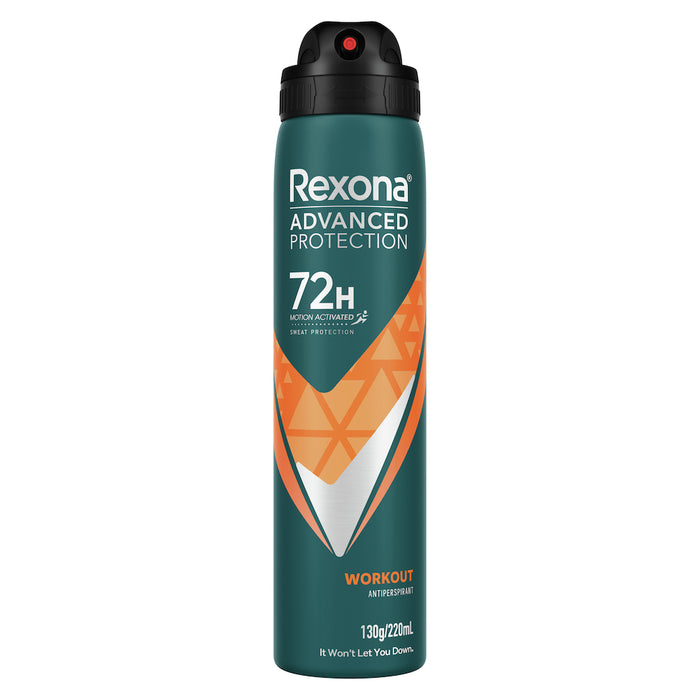 Rexona Men Antiperspirant Deodorant Aerosol Workout 220ml