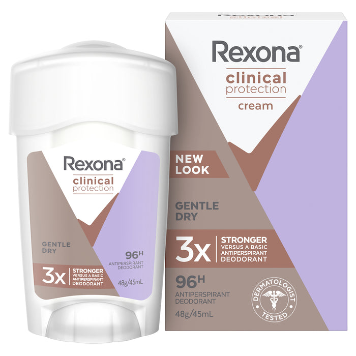 Rexona 女士止汗除臭剂临床温和干燥 45 毫升