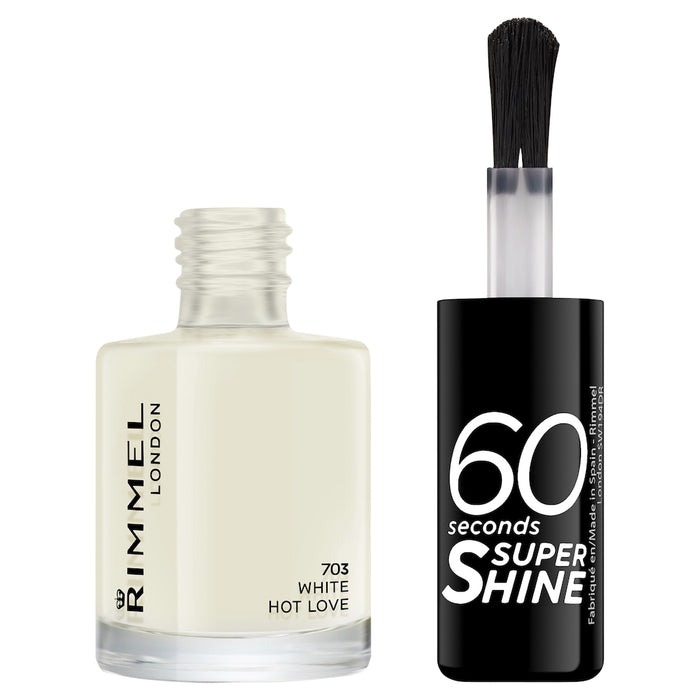 Rimmel 60 Seconds Nail Polish 703 White Hot Love