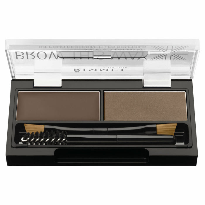 Rimmel Brow This Way Eyebrow Powder Kit 002 Mid Brown