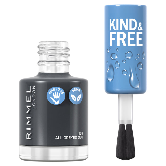 Rimmel Kind & Free Nail Polish 158 All Greyed Out