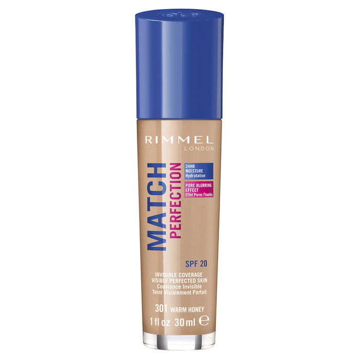 Rimmel Match Perfection Foundation 301 Warm Honey