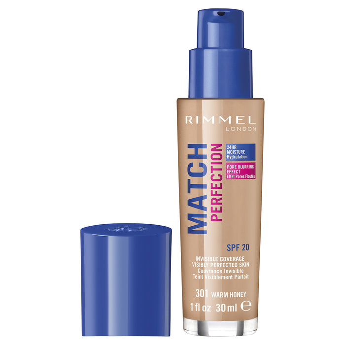 Rimmel Match Perfection Foundation 301 Warm Honey