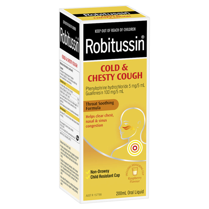 Robitussin Cold & Chesty Cough Syrup 200ml