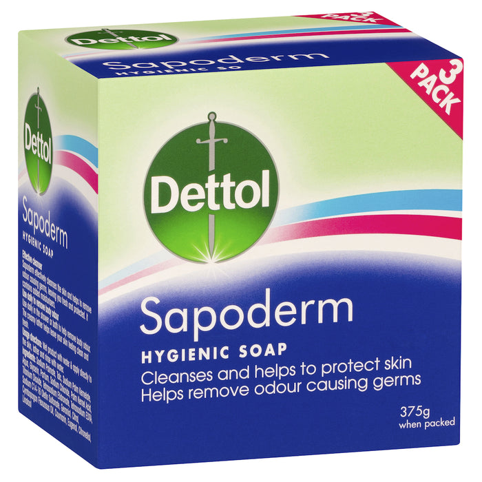 Sapoderm Soap 3 pack 125g