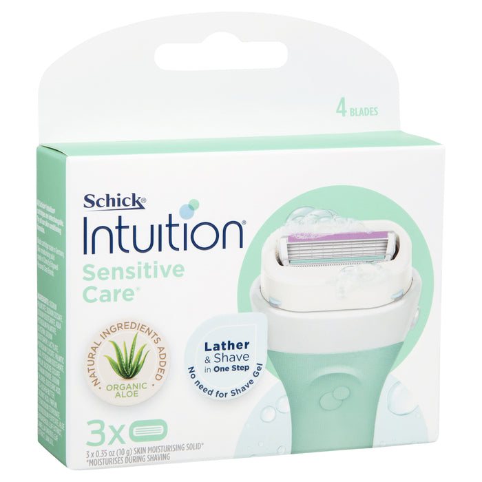 Schick Intuition Naturals Sensitive Refill Cartridges 3 Pack