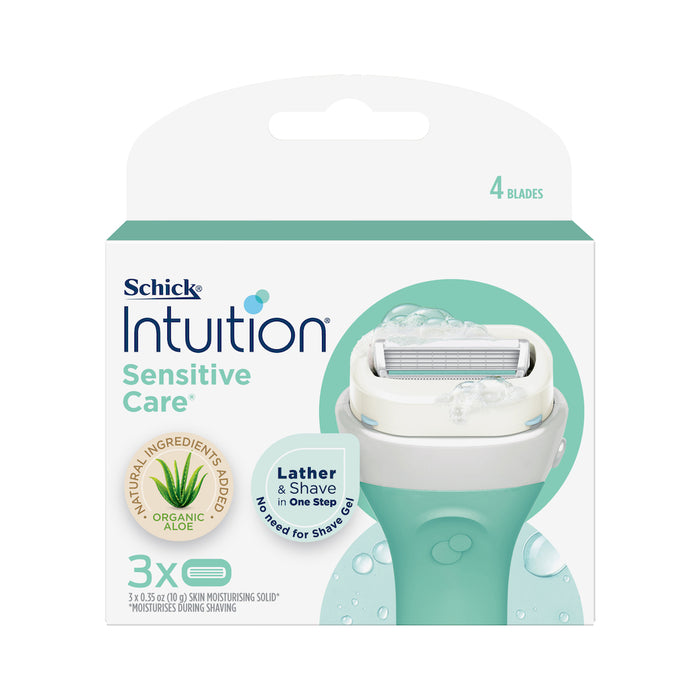 Schick Intuition Naturals Sensitive Refill Cartridges 3 Pack