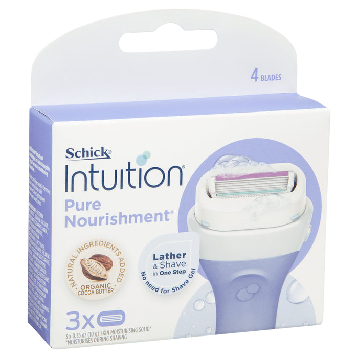 Schick Intuition 纯营养补充装 3 件装