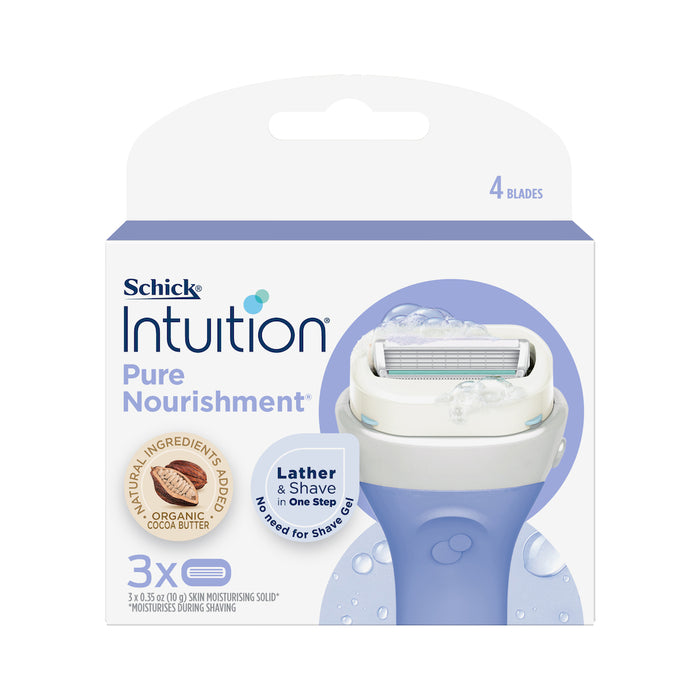 Schick Intuition 纯营养补充装 3 件装