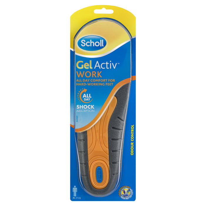 Scholl Gel Activ Insoles Work Men