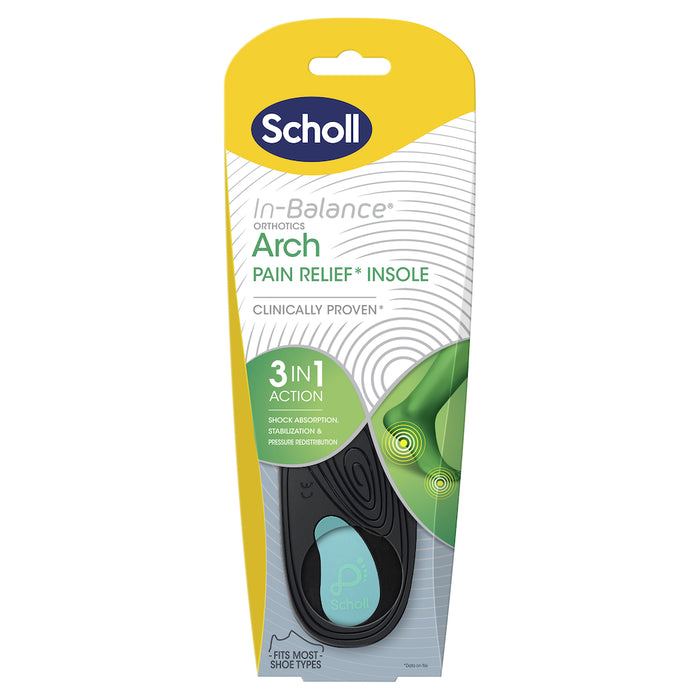 Scholl In-Balance Arch Orthotic Insole Large