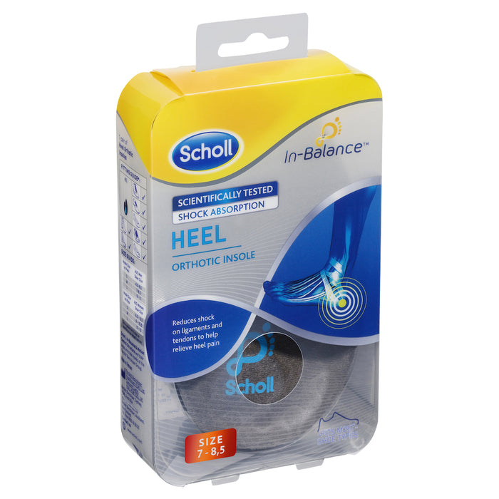 Scholl In-Balance Heel Orthotic Insole Medium Size 7 - 8