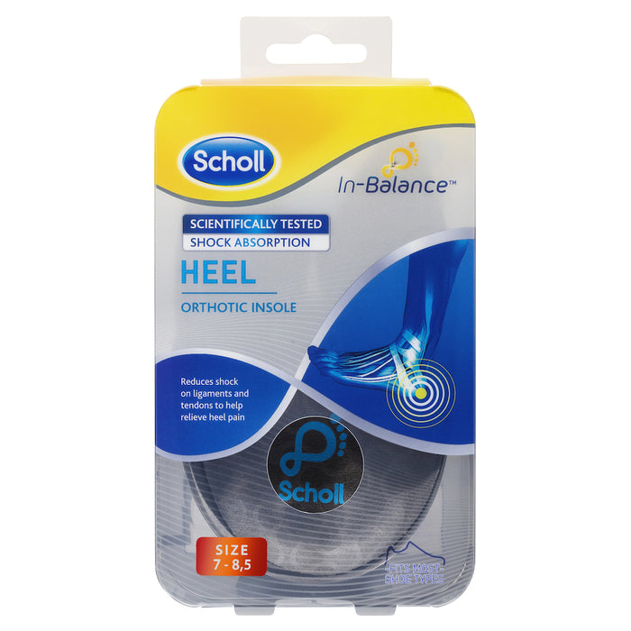 Scholl In-Balance Heel Orthotic Insole Medium Size 7 - 8