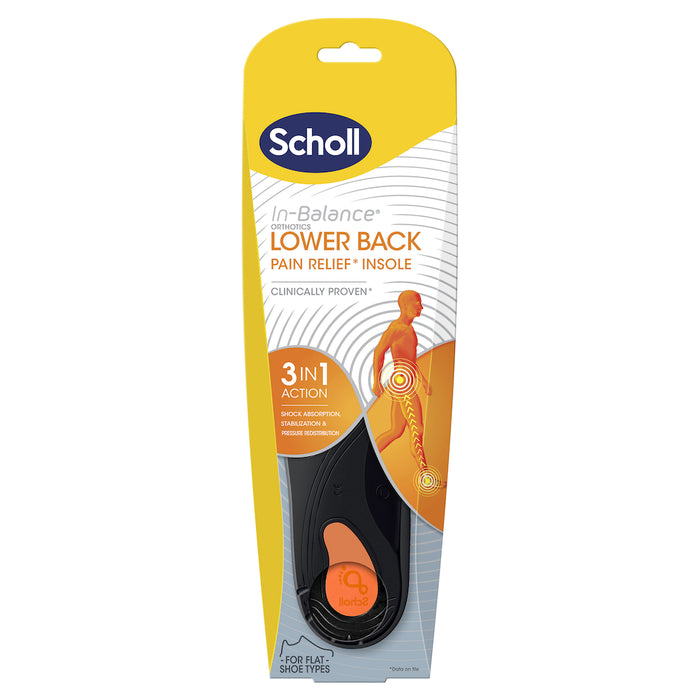 Scholl In-Balance Lower Back Orthotic Insole Large