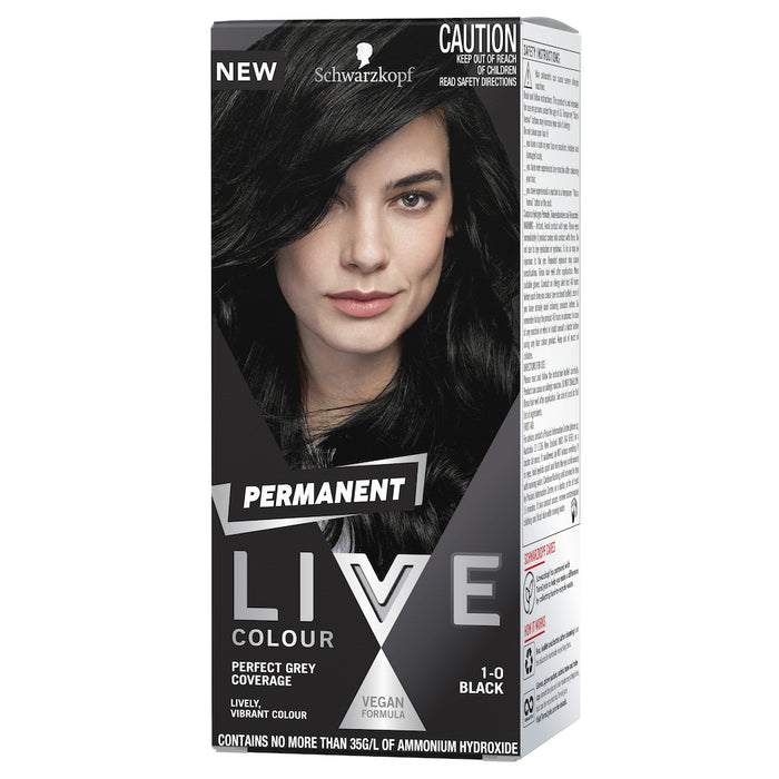 Schwarzkop Live Colour Permanent Black 1.0