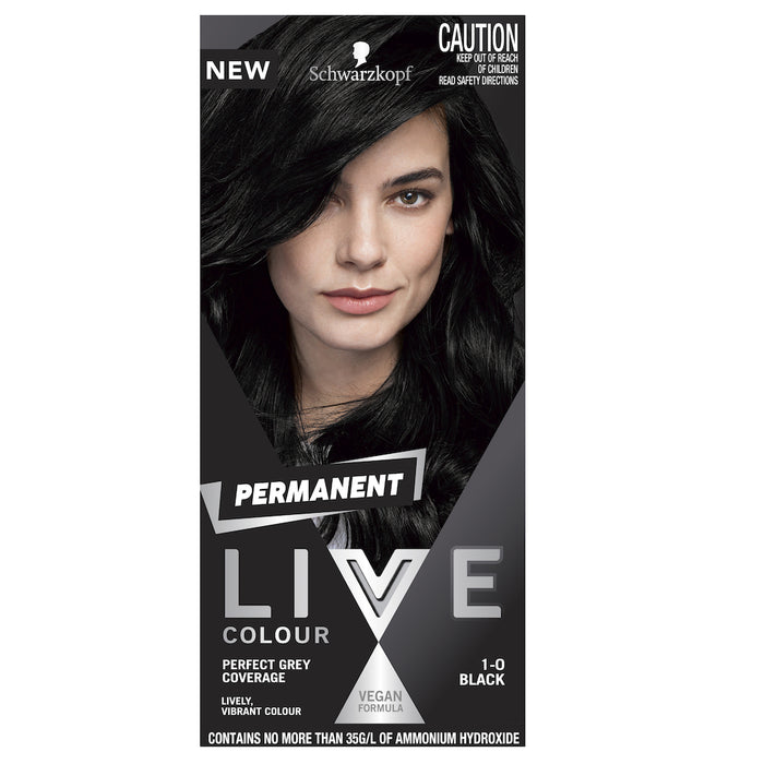 Schwarzkop Live Colour Permanent Black 1.0