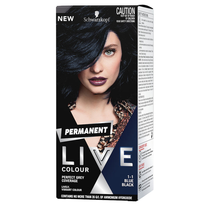 Schwarzkop Live Colour Permanent Blue Black 1.1