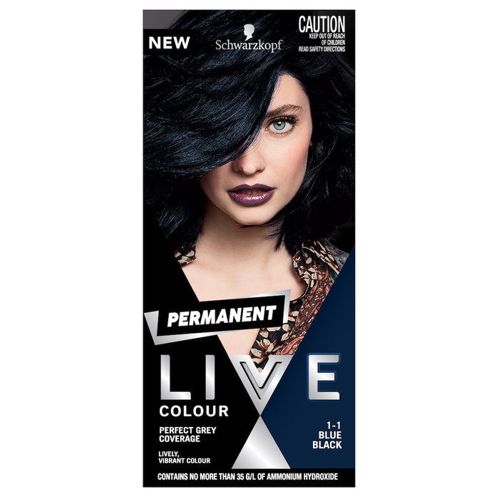 Schwarzkop Live Colour Permanent Blue Black 1.1