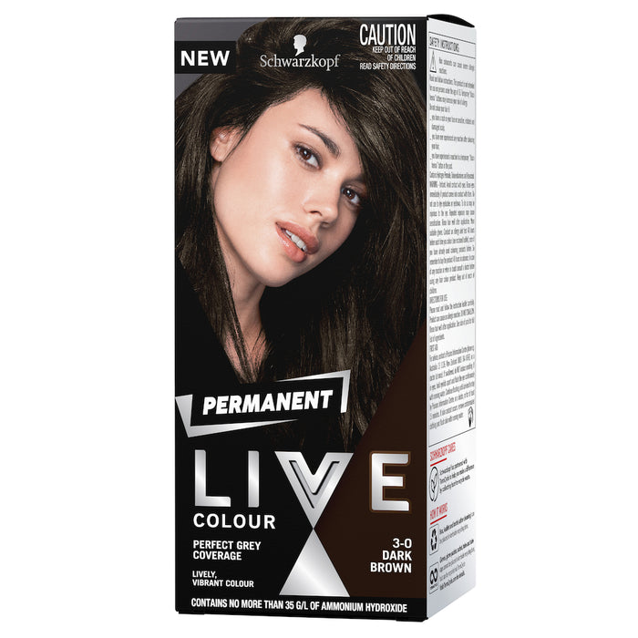 Schwarzkop Live Colour Permanent Dark Brown 3.0