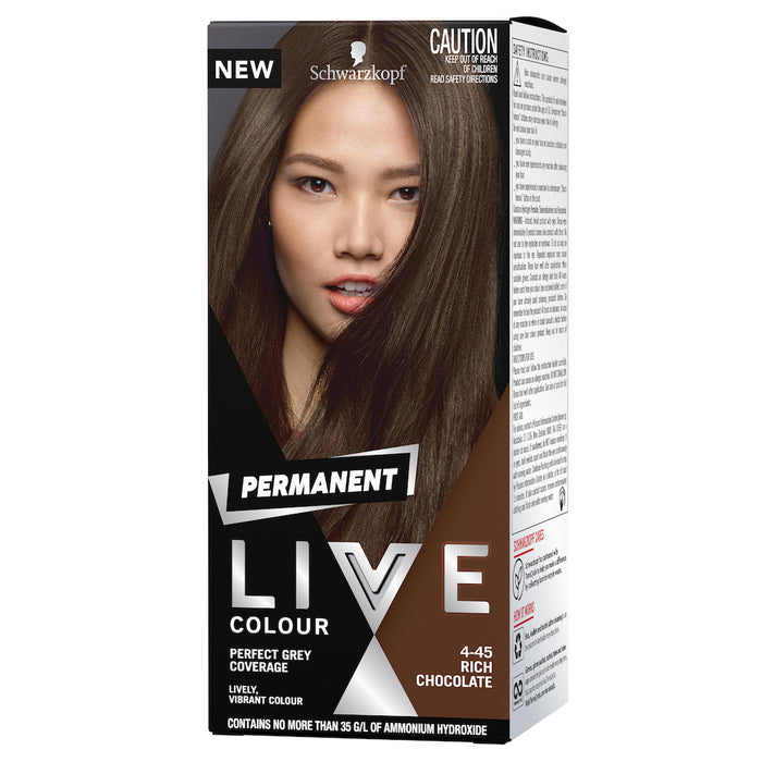 Schwarzkop Live Colour Permanent Rich Choc 4.45