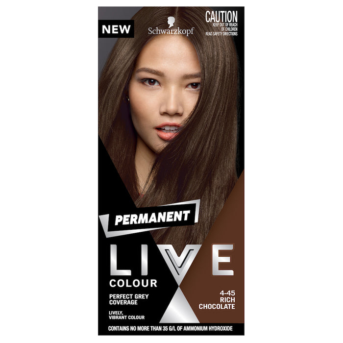 Schwarzkop Live Colour Permanent Rich Choc 4.45