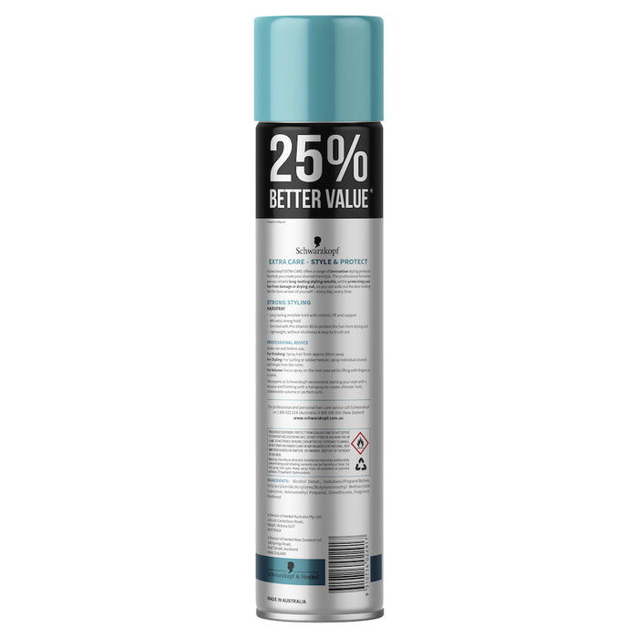 Schwarzkopf Extra Care Strong Hold Hairspray 500g