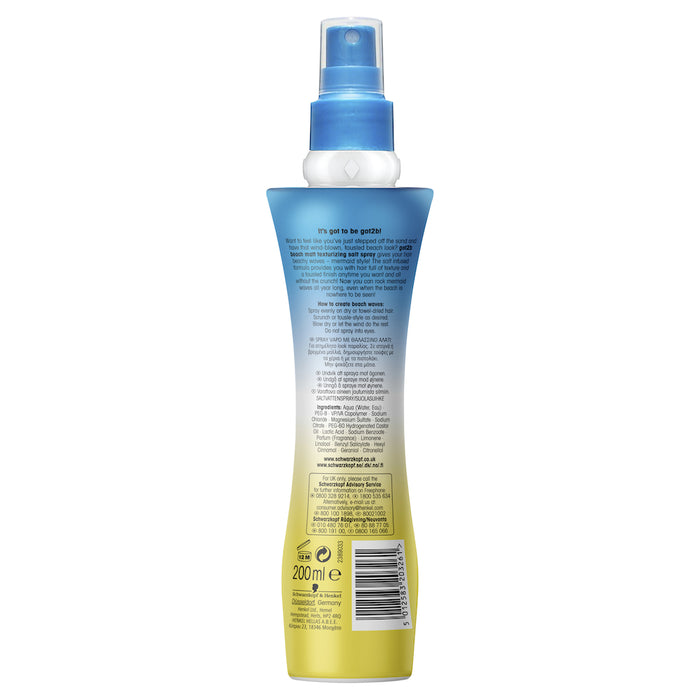 Schwarzkopf Got2b Beach Trippin' Sea Salt Spray 200ml