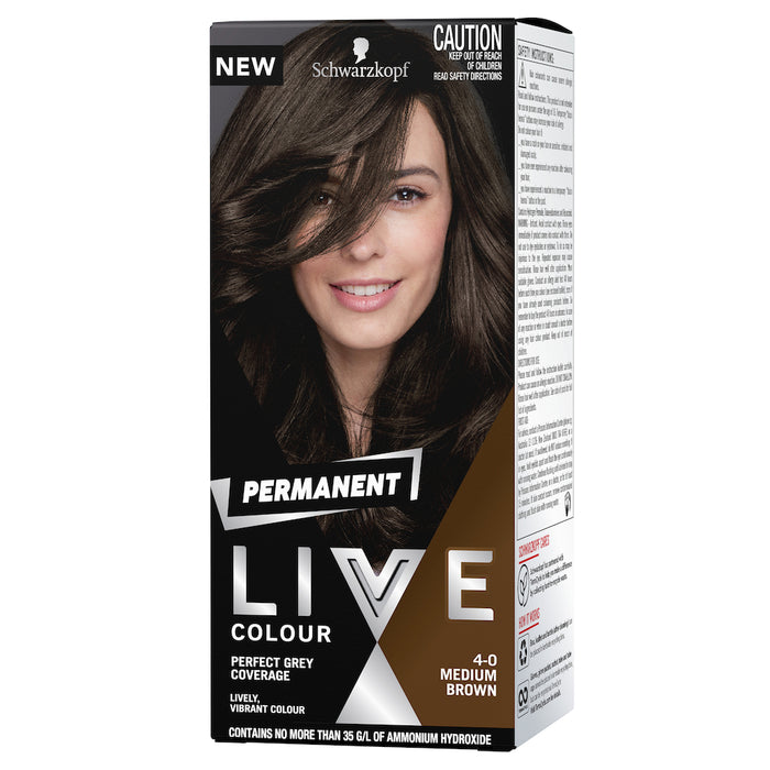 Schwarzkopf Live Colour Permanent Medium Brown 4.0