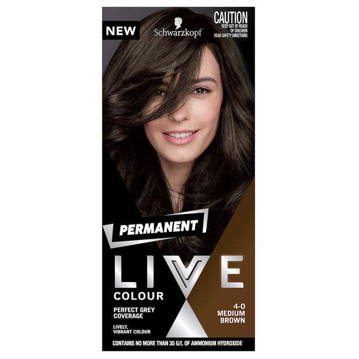 Schwarzkopf Live Colour Permanent Medium Brown 4.0