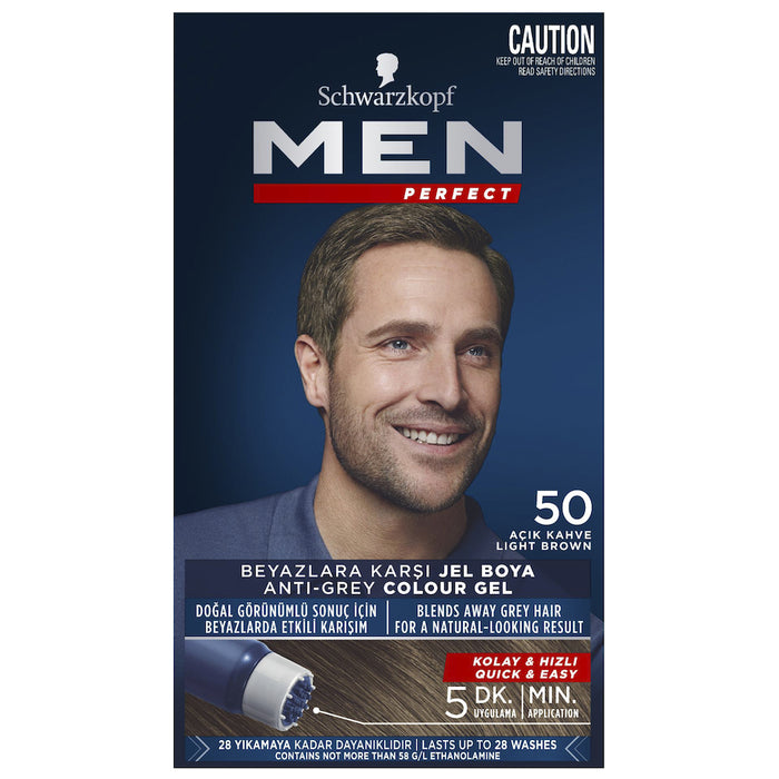 Schwarzkopf Men Perfect 50 Natural Light Brown Hair Colour