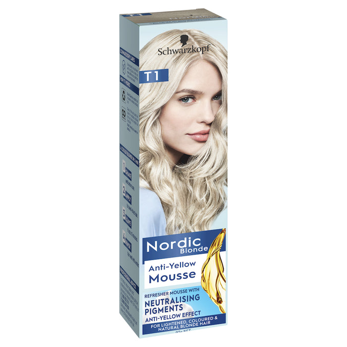 Schwarzkopf Nordic Blonde T1 Refresher Mousse Hair Colour